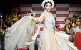 Ngắm áo dài 5 tỷ đồng của Hoa hậu Đại dương Đặng Thu Thảo