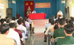 Đoàn ĐBQH tỉnh Tiền Giang tiếp xúc với các cử tri trong toàn tỉnh sau kỳ họp thứ 8 QH khóa XIII.