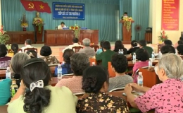 Đoàn đại biểu Quốc hội đơn vị tỉnh Tiền Giang tiếp xúc cử tri