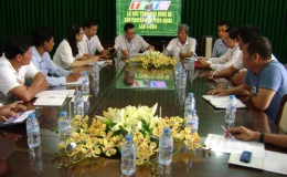 Họp báo Ban tổ chức giải bóng đá cúp truyền hình Tiền Giang lần thứ 3 năm 2014