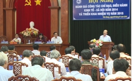Hội nghị đánh giá tình hình kinh tế – xã hội của tỉnh năm 2014