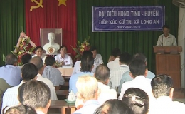 Hội đồng nhân dân tỉnh tiếp xúc cử tri xã Long An, huyện Châu Thành
