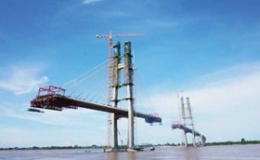 Campuchia xây xong cầu dài nhất qua sông Mekong