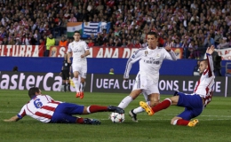 Atletico cầm hòa Real trong trận tứ kết Champions League