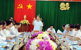 Chủ tịch Ủy ban Trung ương MTTQ Việt Nam thăm và làm việc tại tỉnh Trà Vinh