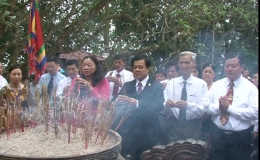 Đoàn đại biểu tỉnh Tiền Giang tham dự lễ Giỗ Tổ Hùng Vương tại Phú Thọ