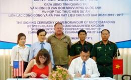 Hoa Kỳ tài trợ 10 triệu USD xử lý bom mìn tại Quảng Trị