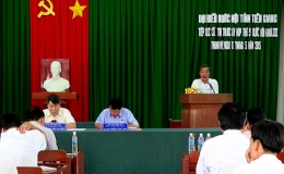 Đoàn đại biểu Quốc hội tỉnh Tiền Giang tiếp xúc cử tri