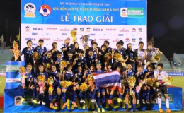 Thái Lan lên ngôi vô địch giải bóng đá nữ Đông Nam Á 2015