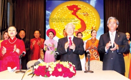 Tổng Bí thư Nguyễn Phú Trọng gặp lãnh đạo Đảng Cộng sản Hoa Kỳ