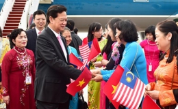 Thủ tướng Nguyễn Tấn Dũng bắt đầu chuyến thăm chính thức Malaysia