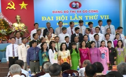Bế mạc đại hội Đảng bộ Thị xã Gò Công lần thứ VII- nhiệm kỳ 2015-2020