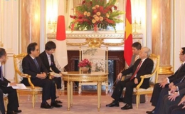 Tổng Bí thư Nguyễn Phú Trọng hội kiến Nhà Vua Nhật Bản Akihito