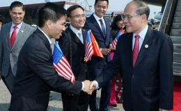 Chủ tịch Quốc hội Nguyễn Sinh Hùng bắt đầu thăm Boston (Mỹ)
