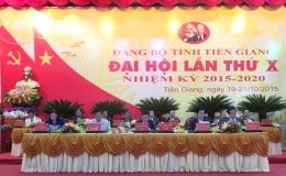 Khai mạc trọng thể Đại hội đại biểu Đảng bộ tỉnh Tiền Giang lần thứ X, nhiệm kỳ 2015-2020