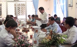 Ban Văn hóa Xã hội HĐND tỉnh làm việc với UBND huyện Cái Bè