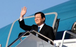 Chủ tịch nước Trương Tấn Sang lên đường thăm cấp Nhà nước CHLB Đức