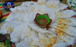 Bánh tráng đập ở Quảng Nam