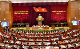 Tổng Bí thư Nguyễn Phú Trọng phát biểu ý kiến khai mạc Hội nghị lần thứ 14 Ban Chấp hành Trung ương Đảng khóa XI