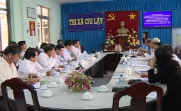 Họp bàn về các giải pháp phát triển kinh tế xã hội trên địa bàn huyện Cai Lậy và thị xã Cai Lậy
