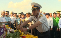 Tiền Giang tham gia lễ tưởng niệm cán bộ, chiến sĩ  hy sinh tại vùng biển đảo Gạc Ma thuộc quần đảo Trường Sa.