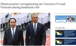 Chuyến thăm Việt Nam của Tổng thống Hoa Kỳ tiếp tục thu hút sự quan tâm của truyền thông quốc tế