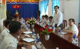 Chủ tịch UBND tỉnh Tiền Giang kiểm tra thực tế việc lấn chiếm đất công ở xã Tân Thanh huyện Cái Bè