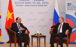 Thủ tướng Nguyễn Xuân Phúc hội kiến Tổng thống Nga V.Putin, kết thúc chuyến thăm chính thức Liên bang Nga