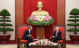 Tổng Bí thư Nguyễn Phú Trọng tiếp Tổng thống Hoa Kỳ Barack Obama