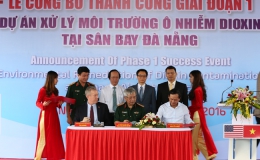 Hoàn thành giai đoạn 1 dự án xử lý dioxin tại sân bay Đà Nẵng