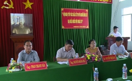 Ứng cử viên đại biểu Quốc hội đơn vị bầu cử số 2  tiếp xúc cử tri 2 xã Tân Hương và Tân Lý Tây, huyện Châu Thành