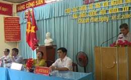 Ứng cử viên đại biểu Quốc hội khóa XIV đơn vị bầu cử số 2 tiếp xúc cử tri 2 xã Thạnh Tân và Thạnh Hòa, huyện Tân Phước