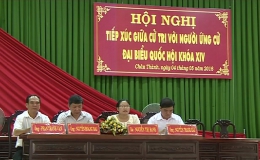 Ứng cử viên đại biểu Quốc hội đơn vị số 2 tiếp xúc cử tri thị trấn Tân Hiệp và xã Thân Cửu Nghĩa huyện Châu Thành
