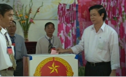Cử tri Tiền Giang nô nức đi bầu cử đại biểu Quốc hội khóa XIV và đại biểu HĐND các cấp nhiệm kỳ 2016 – 2021.