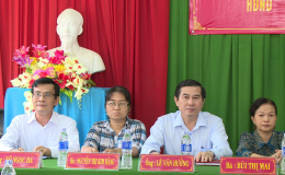 Ứng cử viên đại biểu HĐND tỉnh – đơn vị bầu cử số 13 tiếp xúc cử tri xã Hòa Định và Xuân Đông huyện Chợ Gạo