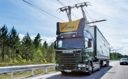 Thụy Điển thử nghiệm hệ thống cấp điện cho xe tải trên đường cao tốc