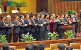 Chính thức ra mắt bộ máy lãnh đạo cao nhất của Quốc hội khóa XIV