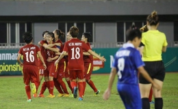 Thắng kịch tính Myanmar, Nữ Việt Nam tranh chung kết với Thái Lan