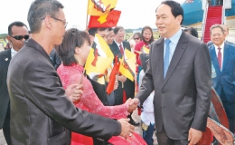 Chủ tịch nước Trần Đại Quang bắt đầu thăm cấp nhà nước tới Bru-nây