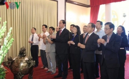 Chủ tịch nước Trần Đại Quang dâng hương tưởng nhớ Chủ tịch Hồ Chí Minh tại Nhà 67