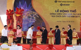 Thủ tướng dự lễ động thổ dự án công viên nghìn tỷ tại Hà Nội