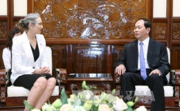Chủ tịch nước Trần Đại Quang tiếp Đại sứ Hà Lan tại Việt Nam