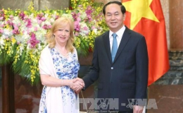 Chủ tịch nước Trần Đại Quang tiếp Phó Chủ tịch Hạ viện Anh