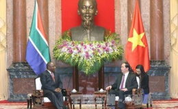 Chủ tịch nước Trần Đại Quang tiếp Phó Tổng thống Nam Phi