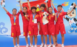 Cú đúp vàng của chủ công đội đá cầu Việt