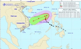 Tin mới nhất về cơn bão số 9 trên Biển Đông