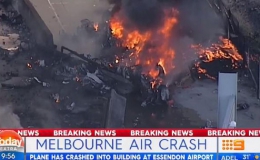 Úc: Máy bay đâm vào trung tâm thương mại, nổ kinh hoàng