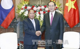 Chủ tịch nước Trần Đại Quang tiếp Bộ trưởng An ninh Lào