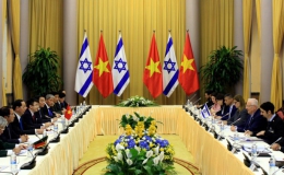 Chủ tịch nước Trần Đại Quang đón, hội đàm với Tổng thống Nhà nước Israel