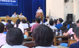 Chủ tịch UBND tỉnh làm việc với trường Đại học Tiền Giang